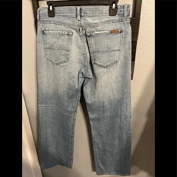 7 For All Mankind Blue Jeans - Picture 2 of 5